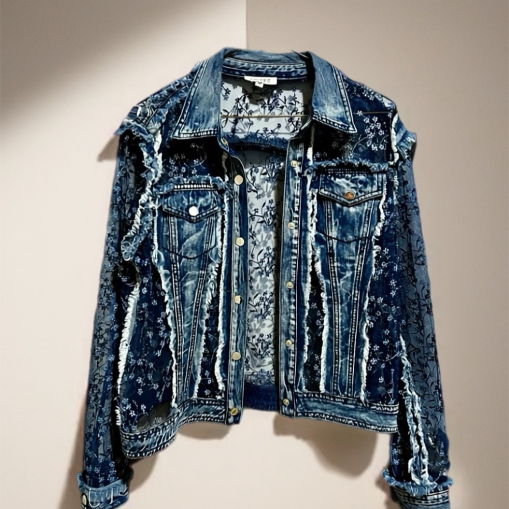 Lace and Jean Jacket - Picture 9 of 9